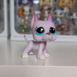 Littlest Pet Shop #1022, Pink Great Dane *Read Description*